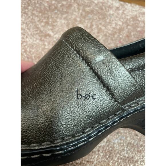 B.O.C. women’s clogs Size 6 slip on metallic green gold - Picture 9 of 13